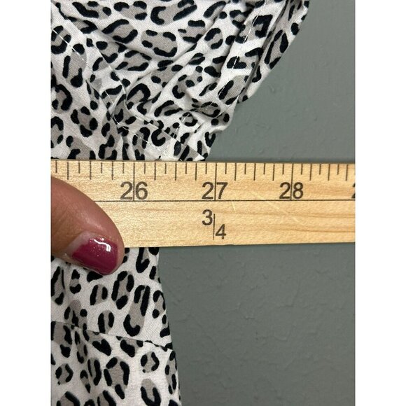 Talbot's Women's 24 Plus No Iron LS Button-Up Dress Shirt Leopard Print - Picture 8 of 9